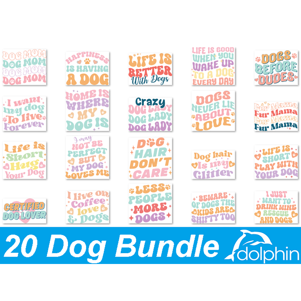 100+ Dog Silhouettes Butts Mom SVG PNG Files for Sublimation Printing Mug Tumbler T-shirt